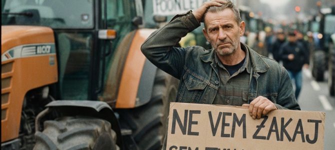 Ko protest postane scenografija, kmetijstvo pa čaka